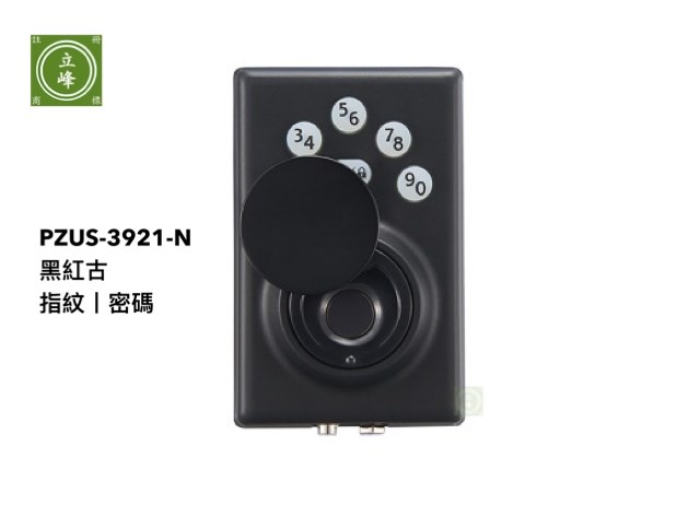 PZUS-N 黑紅古 指紋/密碼 二合一