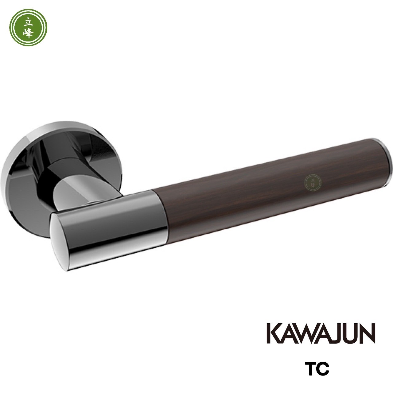 KAWAJUN-TC 鏡面黑&深木紋 水平把手