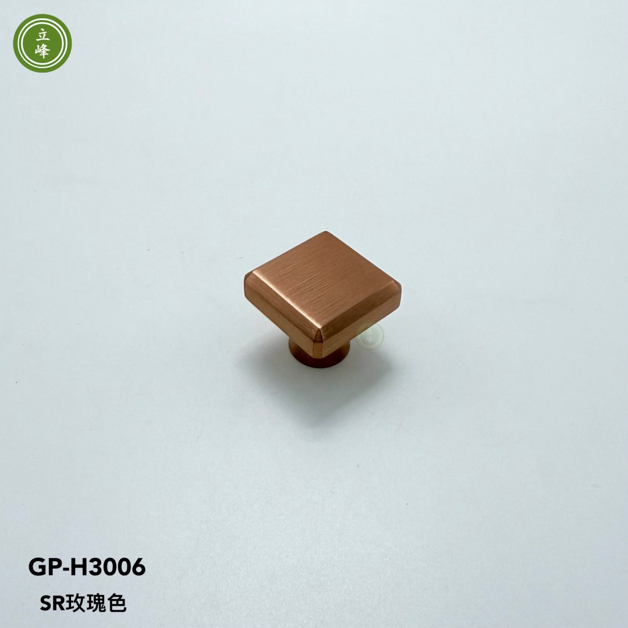 GP-H3006 八角斜邊把手【玫瑰金 銅材質】